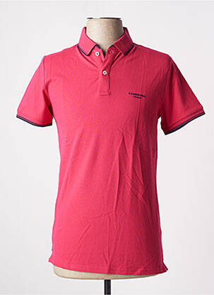 Polo stretch manches courtes rose CAMBRIDGE homme