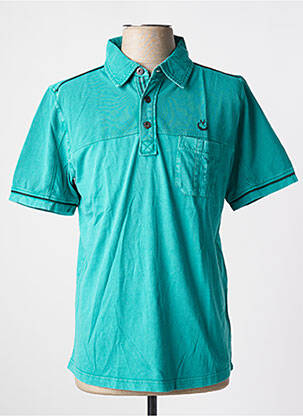 Polo stretch manches courtes vert MONTE CARLO homme