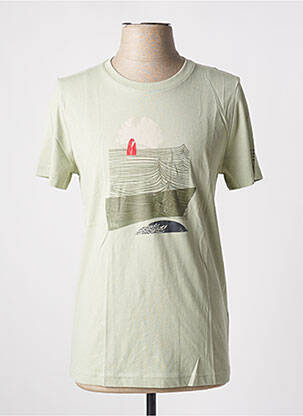 T-shirt coupe cintrée manches courtes vert TBS homme