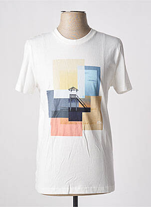 T-shirt coupe cintrée manches courtes blanc TBS homme