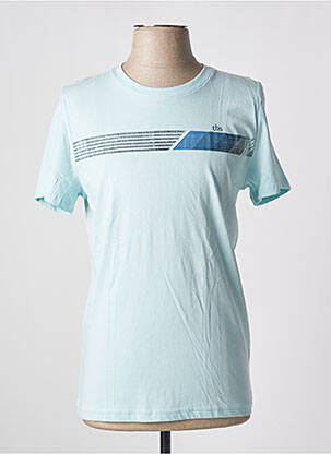 T-shirt coupe cintrée manches courtes bleu TBS homme