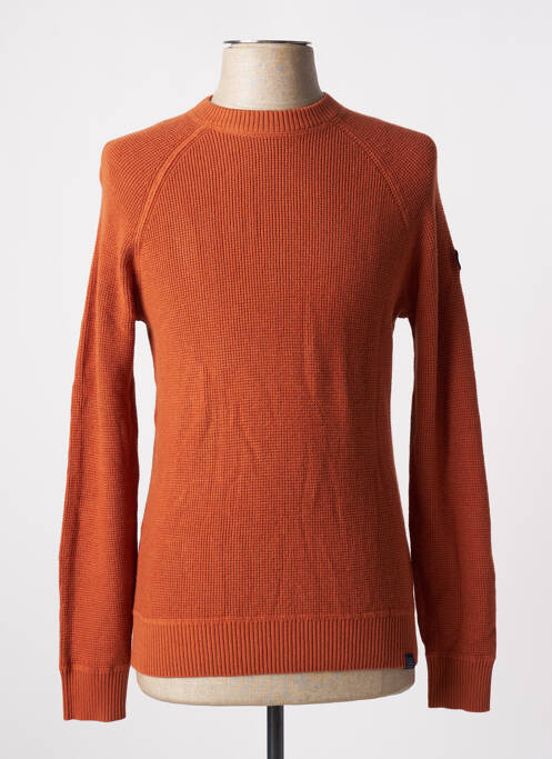 Pull orange TBS pour homme