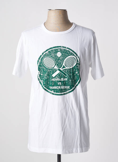 T-shirt blanc SERGE BLANCO pour homme
