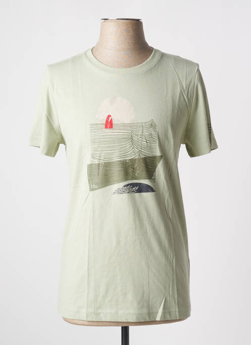 T-shirt vert TBS pour homme