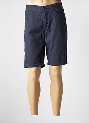 Bermuda coupe droite bleu MALKOVICH homme