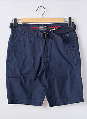 Bermuda coupe droite bleu PETROL INDUSTRIES homme