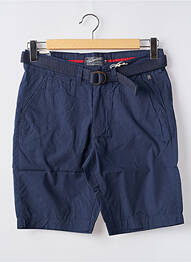 Bermuda coupe droite bleu PETROL INDUSTRIES homme
