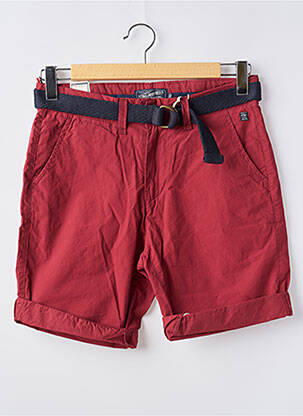 Bermuda coupe droite rouge PETROL INDUSTRIES homme