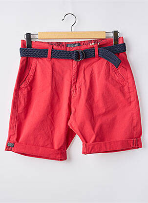 Bermuda coupe droite rouge PETROL INDUSTRIES homme