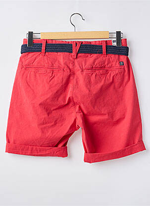 Bermuda coupe droite rouge PETROL INDUSTRIES homme