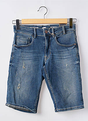 Bermuda tissage denim bleu PETROL INDUSTRIES homme