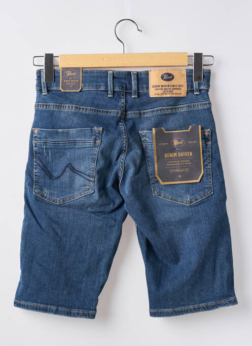 Bermuda coupe droite bleu PETROL INDUSTRIES homme