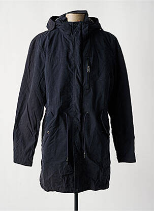 Parka manches longues a capuche bleu TIBET homme