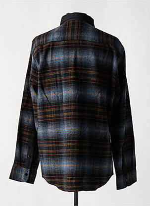 Chemise manches longues poches bleu MONTE CARLO homme