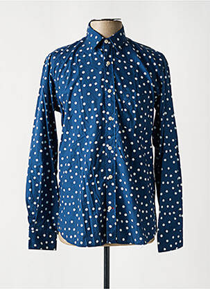 Chemise manches longues manches longues bleu SERGE BLANCO homme