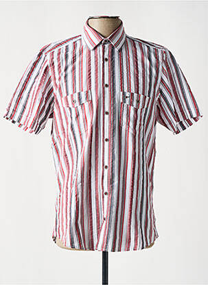 Chemise manches courtes poches rouge JUPITER homme