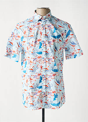 Chemise manches courtes manches courtes bleu CAMBRIDGE homme