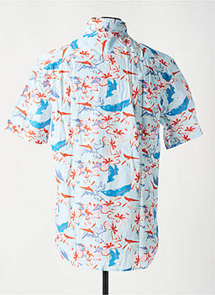 Chemise manches courtes coupe droite bleu CAMBRIDGE homme
