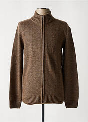 Gilet manches longues marron CAMBRIDGE pour homme seconde vue