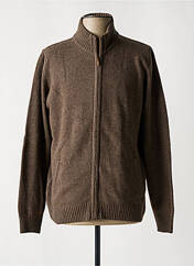 Gilet manches longues marron HAROLD pour homme seconde vue