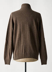 Gilet manches longues marron HAROLD pour homme seconde vue