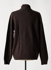 Gilet manches longues marron HAROLD pour homme seconde vue