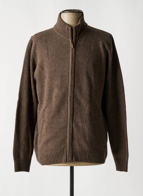 Gilet manches longues marron HAROLD pour homme