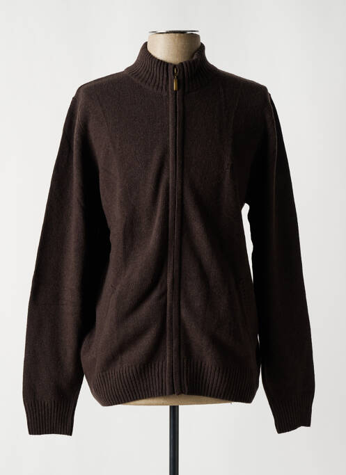 Gilet manches longues marron HAROLD pour homme
