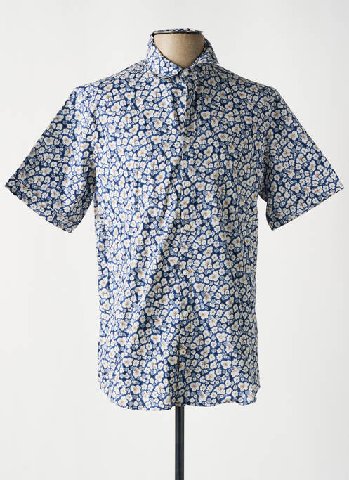 Chemise manches courtes bleu CAMBRIDGE pour homme