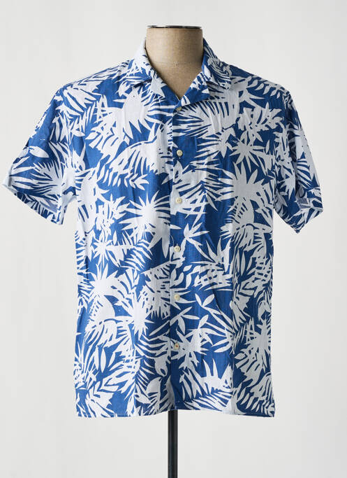 Chemise manches courtes bleu SERGE BLANCO pour homme