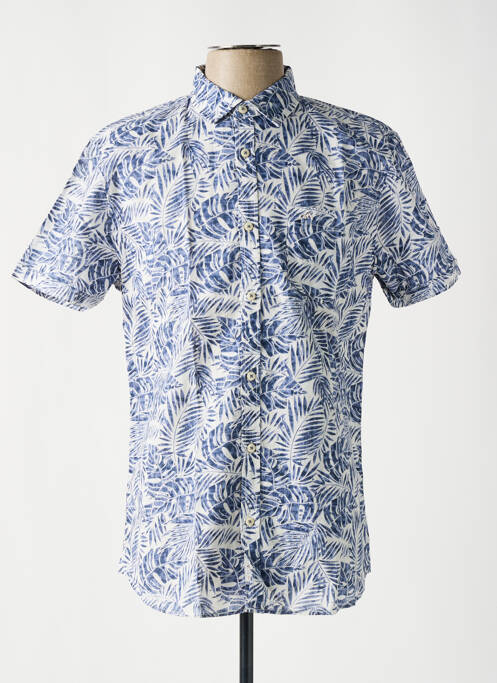 Chemise manches courtes bleu TIBET pour homme