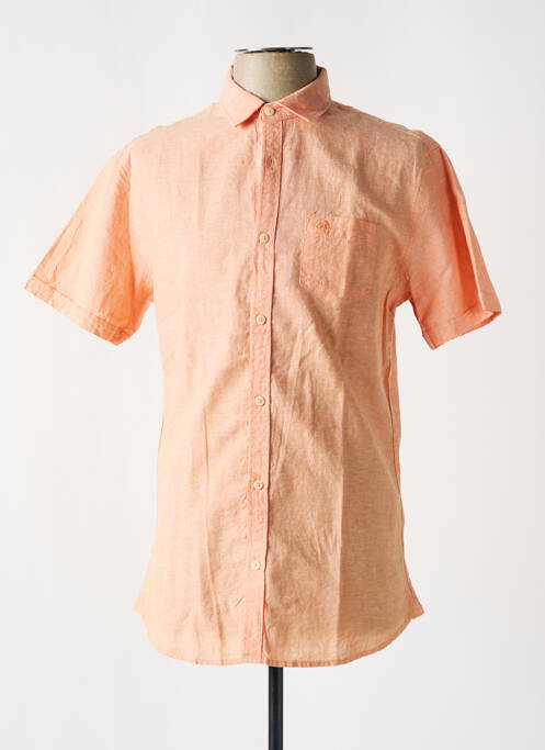 Chemise manches courtes orange TIBET pour homme