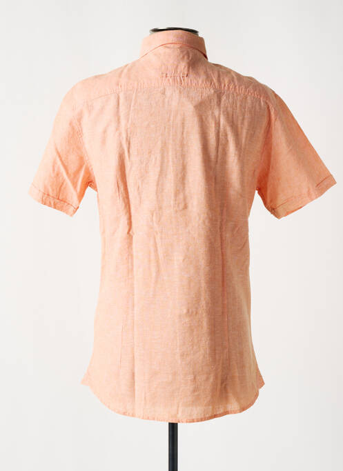 Chemise manches courtes orange TIBET pour homme