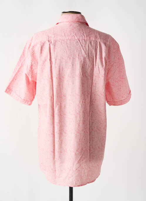 Chemise manches courtes rose JUPITER pour homme