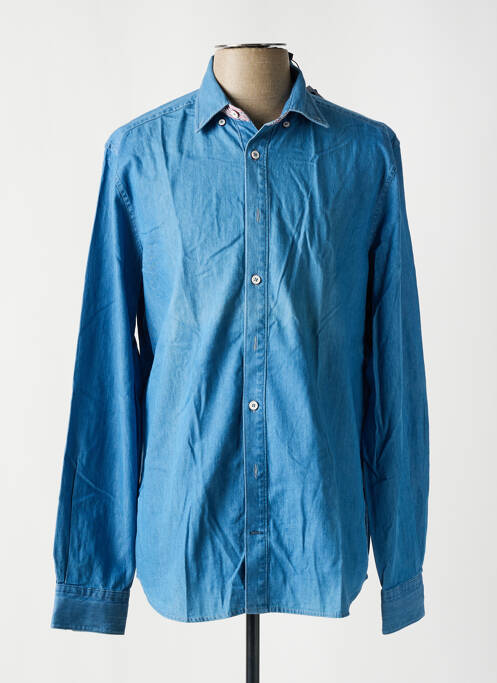 Chemise manches longues bleu CAMBRIDGE pour homme