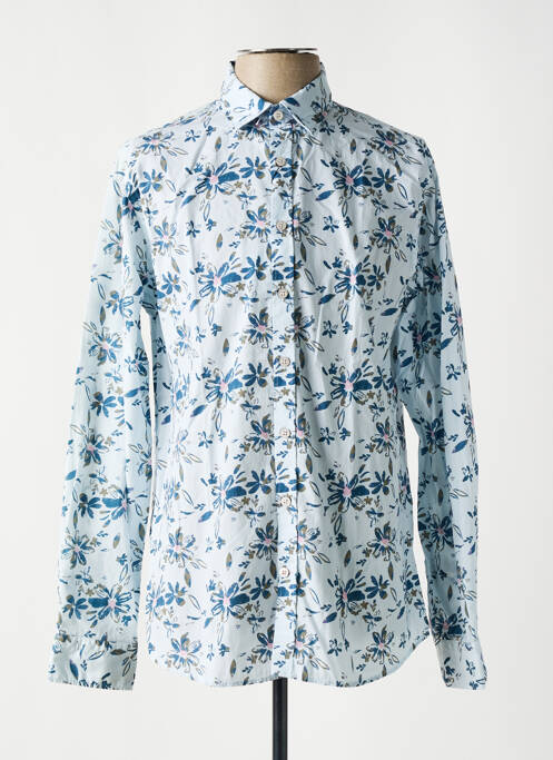 Chemise manches longues bleu CAMBRIDGE pour homme