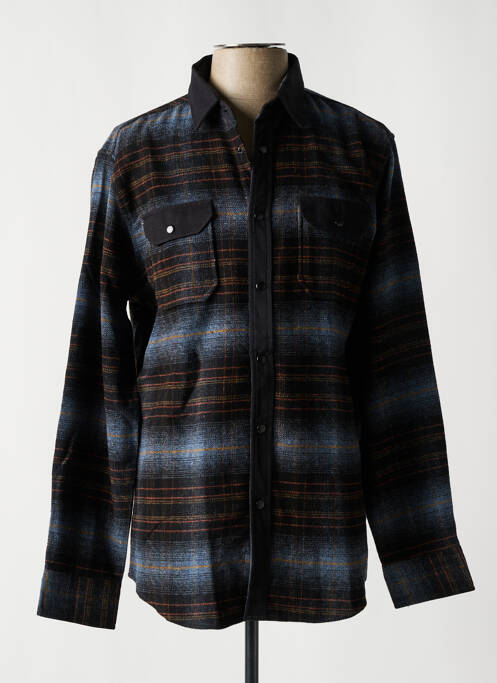 Chemise manches longues bleu MONTE CARLO pour homme