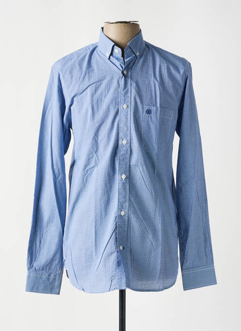 Chemise manches longues bleu SERGE BLANCO pour homme