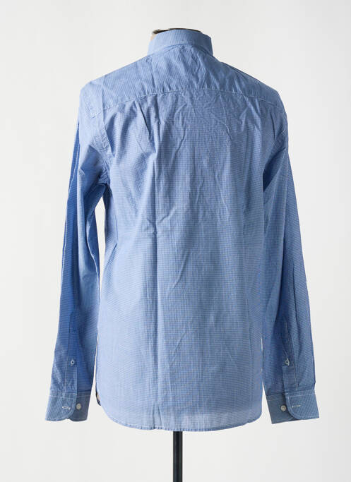 Chemise manches longues bleu SERGE BLANCO pour homme