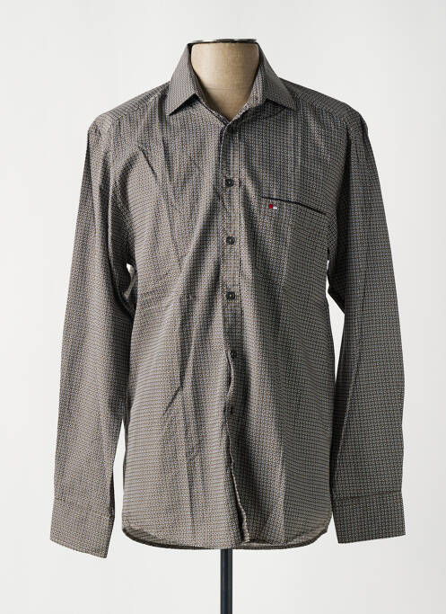 Chemise manches longues vert JUPITER pour homme
