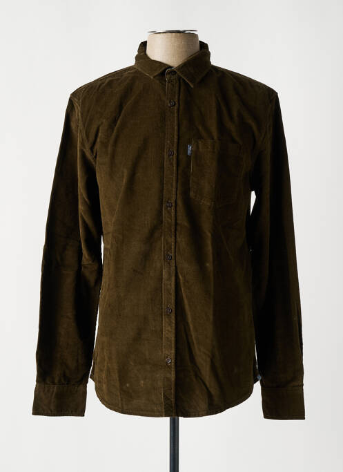 Chemise manches longues vert TBS pour homme