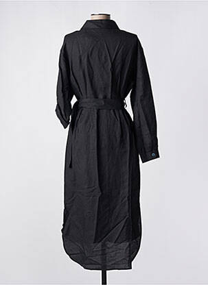 Robe mi-longue manches longues manches longues noir SALSA femme