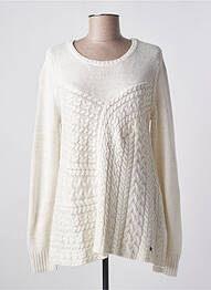 Pull col rond manches longues beige KAPORAL femme
