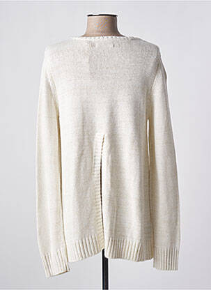 Pull col rond manches longues beige KAPORAL femme