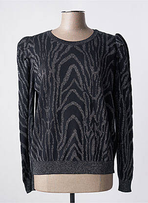 Pull resserrée sur le bas manches longues noir KAPORAL femme