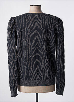 Pull resserrée sur le bas manches longues noir KAPORAL femme