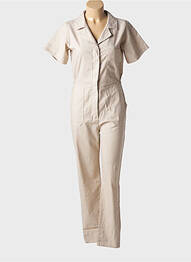 Combi-pantalon poches manches courtes beige PAKO LITTO femme