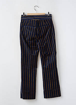 Pantalon droit stretch taille haute bleu KING LOUIE femme