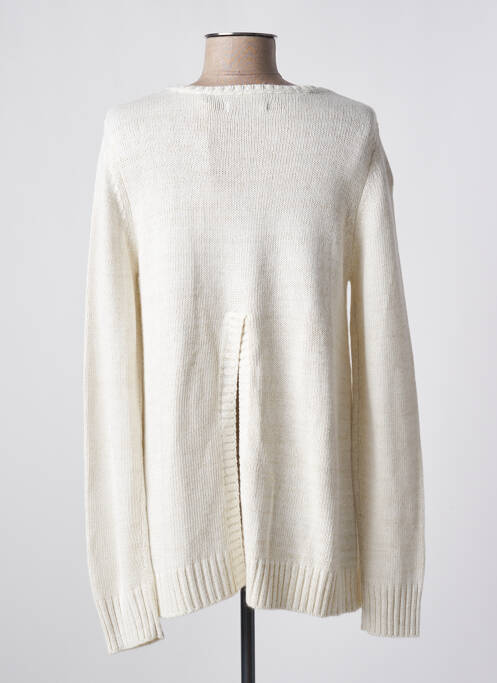 Pull col rond manches longues beige KAPORAL femme