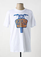 T-shirt blanc SKULLS MACHINE pour homme seconde vue